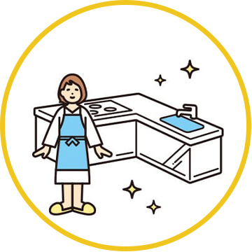 キッチンをキレイにしたい