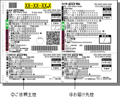 例２：発払い（レーザープリンタ）