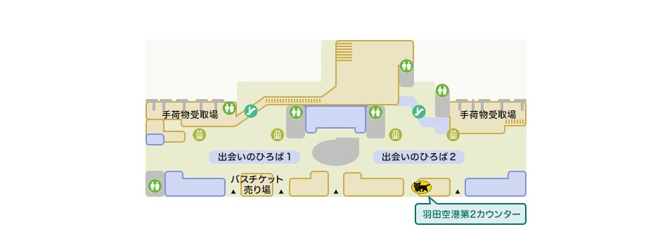 羽田空港第2カウンター ヤマト運輸