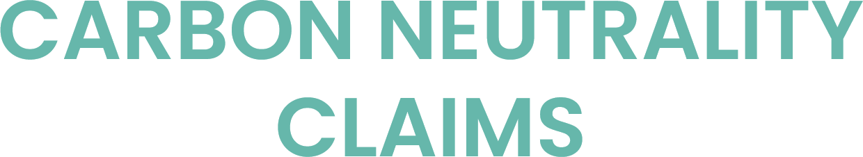CARBON NEUTRALITY CLAIMS