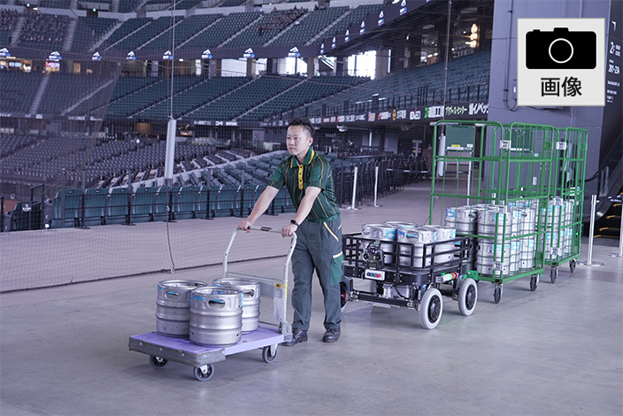 作業支援ロボット「SUPPOT」を活用した店舗への配送