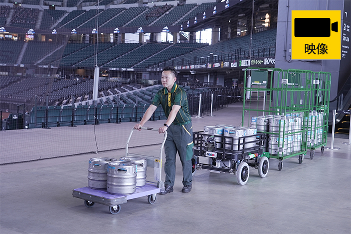 作業支援ロボット「SUPPOT」を活用した店舗への配送