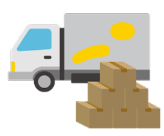 同一のお届け先に、同時に複数の荷物を送るときイメージ